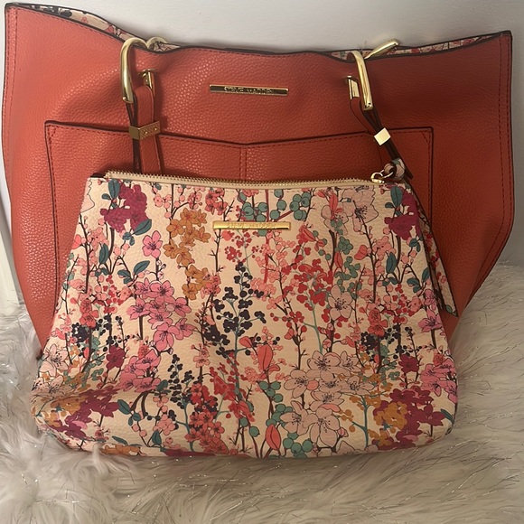 Steve Madden Handbags - Steve Madden Tote Shoulder Bag in Coral